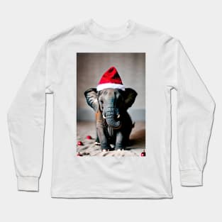 Christmas Elephant (Christmas Animals) Long Sleeve T-Shirt